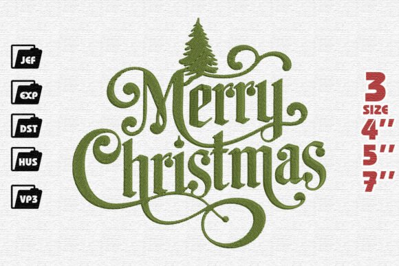 Elegant Merry Christmas Flourish Embroidery Review